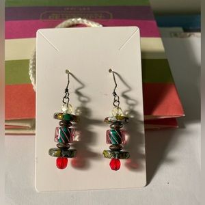 🎉5 for $10- coloured bead earrings